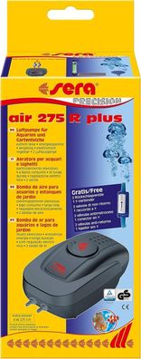 Sera Air 275R Plus Luftpumpe 2 Luftausgänge Aquarien Zubehör 4 Watt 275 l/h