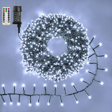Ollny 15m Lichterkette außen 1000 LEDs Lichterketten mit 8 Modus und Timer