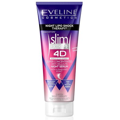 Eveline Cosmetics Slim Extreme 4D Professional Cellulite Serum Guarana 250 ml