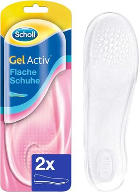 Scholl GelActiv Einlegesohlen Flache Schuhe Geleinlage Transparent Gr. 35 - 40,5