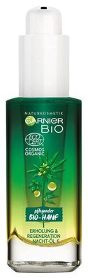 Garnier Bio-Hanf Erholung & Regeneration Nacht-ßl Vegan Gesichtspflege 30 ml