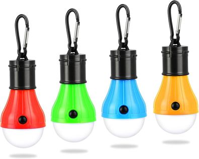 JOPHEK LED Campinglampe Campinglaterne Notlicht Batteriebetrieben Tragbar 4 Set