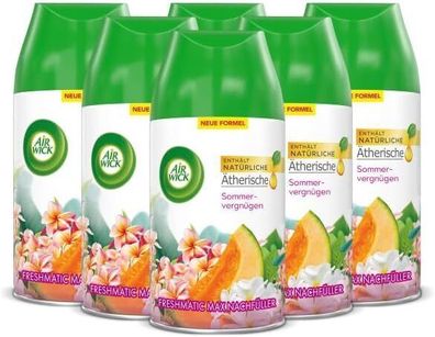 Air Wick Freshmatic Max Nachféller Duftspray Sommervergnégen 6 x 250 ml 6er Pack