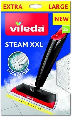 Vileda Steam XXL Power Pad Nachféllpack fér Dampfbesen Weiß 2 Stéck Haushalt