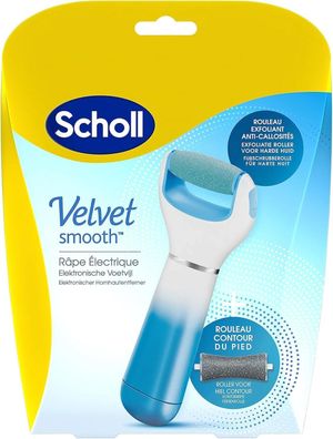 Scholl Velvet Smooth elektrischer Hornhautentferner inkl. Ersatzrolle blau