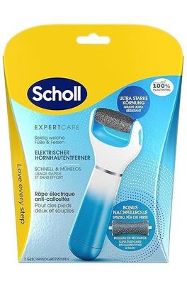 Scholl Velvet Smooth elektrischer Hornhautentferner inkl. Ersatzrolle blau