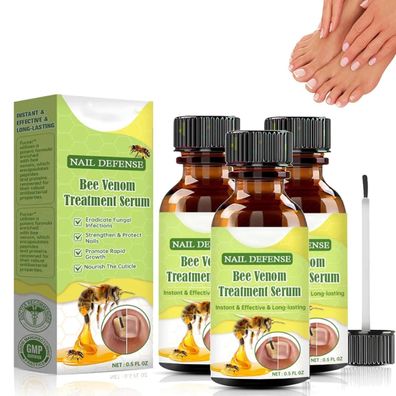 3 Stéck Bienengift Nagelserum, Bienengift Nagelbehandlung Serum, Bienengift