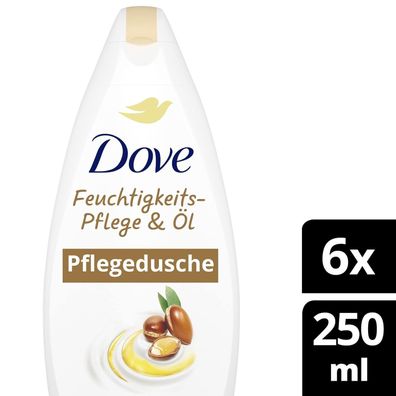 Dove Duschgel Feuchtigkeits Pflege ßl Pflegedusche 0% Sulfat 6er Pack 6 x 250 ml