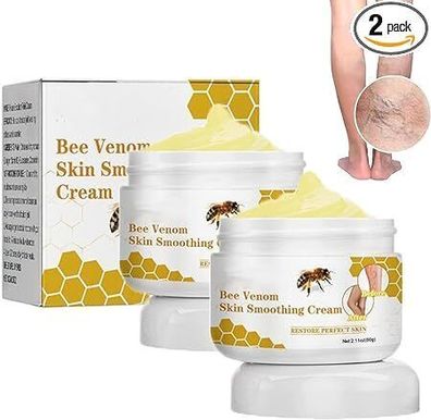 2 Stücke Bienengift Krampfadern Creme, 60g Bienengiftsalbe, Krampfadern Creme