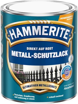 Hammerite Metallschutzlack matt schwarz direkt auf Rost UV beständig 250 ml