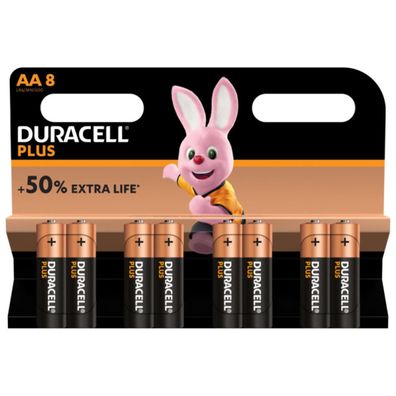 Duracell Batterie MN1500 Plus Power Mignon 8er Blister