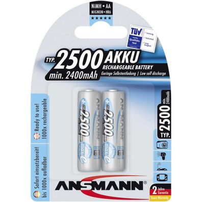 Ansmann maxE plus - Batterie 2 x AA-Typ - NiMH - (wiederaufladbar) - 2500 mAh