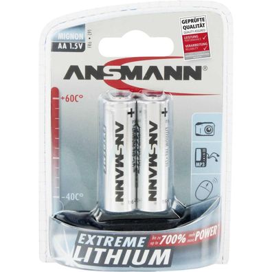 Ansmann Mignon Extreme Lithium - Batterie 2 x AA-Typ - Li