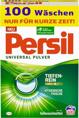 Persil Universal Pulver Vollwaschmittel Waschmittel Wäsche 100 Waschladungen