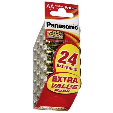 Panasonic Alkaline Pro Power LR6PPG - Batterie 24 x AA-Typ Alkalisch