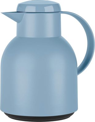 Emsa Samba Isolierkanne F40101 Quick Press Verschluss 100% dicht 1 Liter Blau