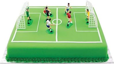 PME FS009 Fußball Topper Kuchen Cupcake Tortendeko 10 x 4 x 6,3 cm 9er Set