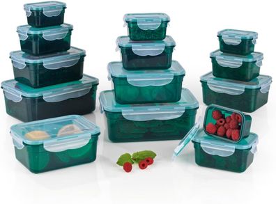 Frischhaltedosen Mit Deckel Klick It 14 Dosen Set Aufbewahrungsbox Fér Meal Prep