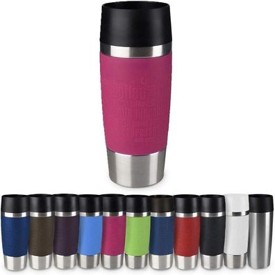 Emsa 513550 Travel Mug Classic Thermo-/Isolierbecher 360ml Farbe Himbeere