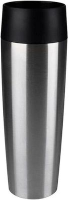 Emsa 515614 Isolierbecher Travel Mug Grande Quick Press Kaffee 500 ml Edelstahl