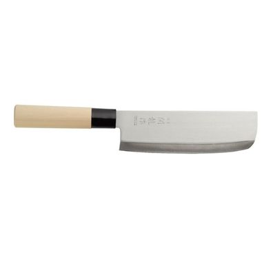 HENDI Japanisches Messer Nakiri, Schwarz, (L)290mm