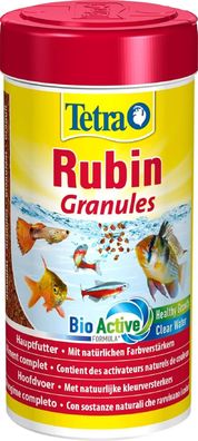 Tetra Rubin Granules Feinkörniges Granulat Hauptfutter Zierfische 250 ml