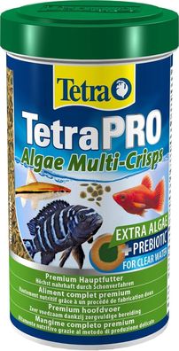 Tetra Pro Algae Multi-Crisps - Premium Fischfutter mit Algenkonzentrat, 500 ml