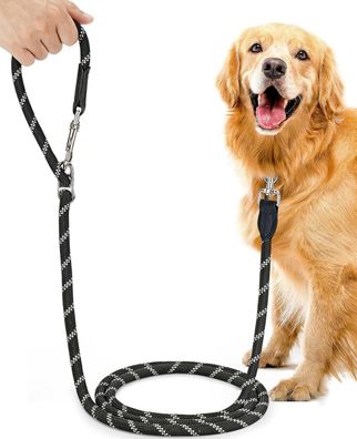 Oneisall Hundeleine fér Große & Mittelgroße Hund ( 15-60kg ) 3m Verstellbare