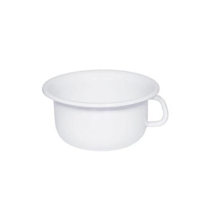 Riess Nachttopf mit Griff Ø23cm 2,5 Liter Emaille Classic Weiss