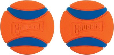 Chuckit 17020 Ultra Ball Small Spielzeug Spielball Hunde Schwimmfähig 2er Pack