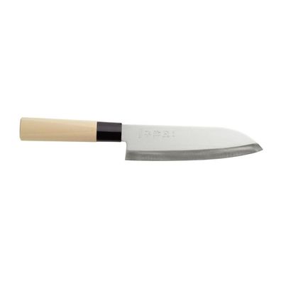 HENDI Japanisches Messer Santoku, Holz hell, (L)290mm