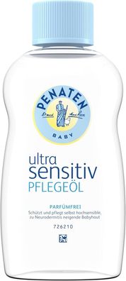 Penaten Baby Ultra Sensitiv Pflegeöl parfémfrei Körperöl empfindliche Haut 200ml