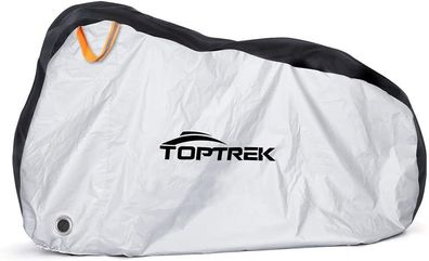 Toptrek Fahrradabdeckung Wasserdicht Regenhélle 210T Oxford Gewebe 200x110x70 cm