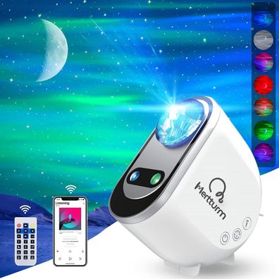 Mertturm Sternenhimmel Projektor, Smart Sternenprojektor Lampe, 3D Galaxy Mit Sp