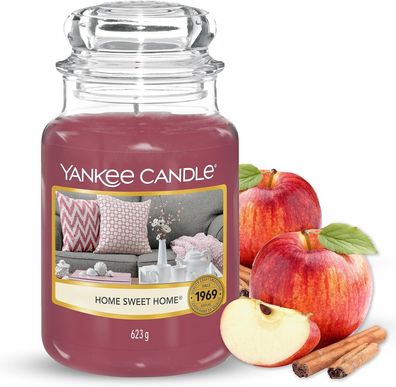 Yankee Candle Home Sweet Home Große Kerze im Glas Paraffinwachs Duftkerze 623 g