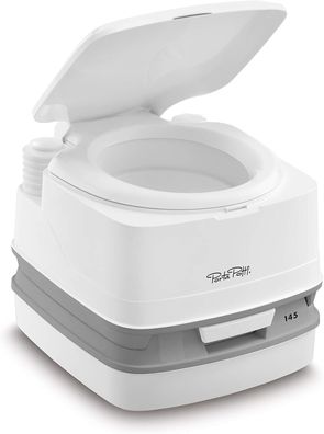 Thetford 92802 Porta Potti 145 Tragbare Toilette Qube Weiß-Grau 330x383x427 mm
