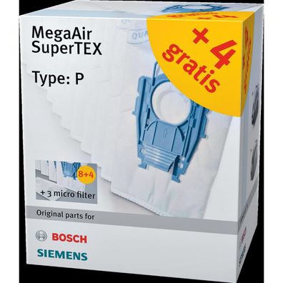 Siemens VZ123FP MegaAir SuperTEX - Beutel-Kit - für Staubsauger