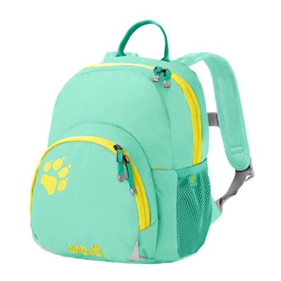 kleiner Jack Wolfskin Kinderrucksack hellgrün Buttercup opal