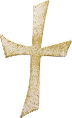 KNORR prandell 218306567 Wachskreuz 100 x 55 mm weiß/goldfarben