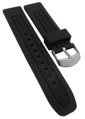 Timex Sport Uhrenarmband 20mm schwarz Silikon T2P024 T2P025