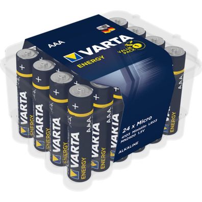 VARTA Batterie Clear Value AAA 24er Packung