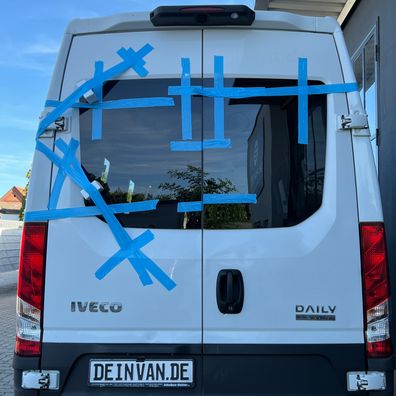 DeinVan. de Echtglas Hecktürscheiben für Iveco Daily ab 2014 L1-L5