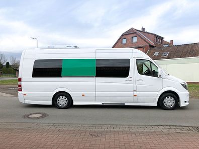 DeinVan. de Echtglas Seitenscheibe für Mercedes Sprinter W906 bis 2017 L3-L4 VR