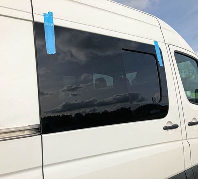 DeinVan. de Echtglas Schiebefenster für VW Crafter bis 2017 L2-L4 VR