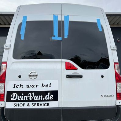 DeinVan. de Echtglas Hecktürscheiben für Nissan NV400 ab 2010 L1-L4