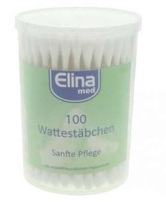 Elina Schönheit Kosmetikstäbchen Einweg, 100 Stéck