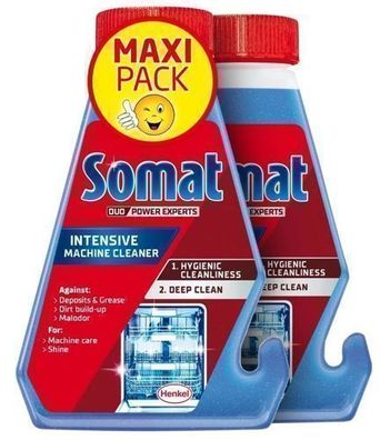 Somat Duo Power Experts, Geschirrspülerreiniger, 2 x 250 ml