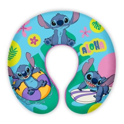 Bequemes Kinder Nackenkissen – Bunte Nackenrolle „Stitch“ für Reisen & Zuhause