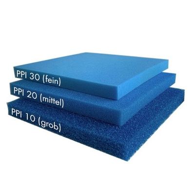 Pondlife Filterschaum blau 50x50x2 cm zur optimalen Verwendung als Filtermedium in Te