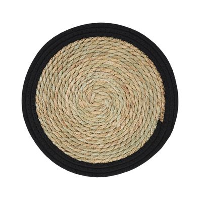 Tischmatte Boho Natural 40 cm schwarz Ambition